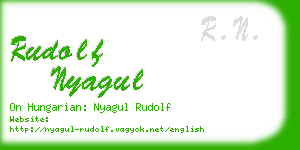 rudolf nyagul business card